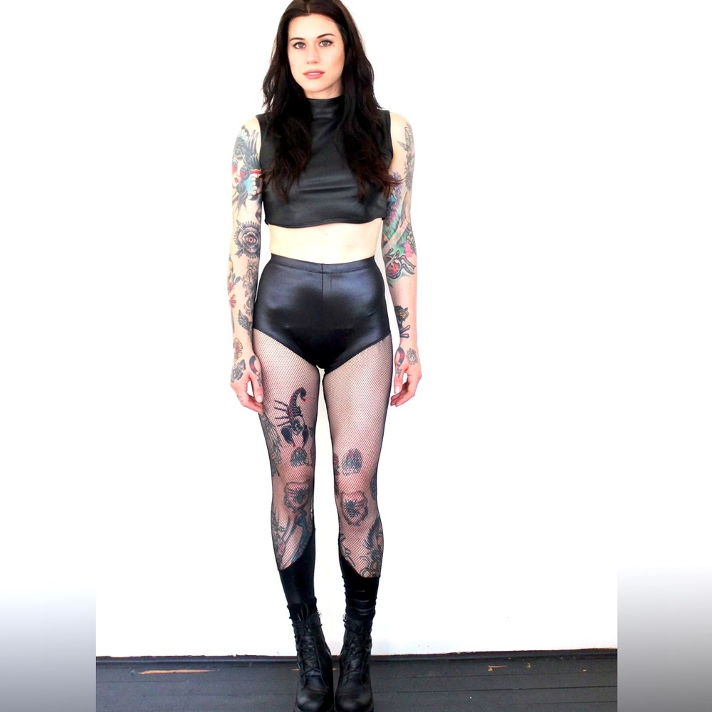 Sophie Reaptress Slow Fashion Goth Fishnet Leggings NEW